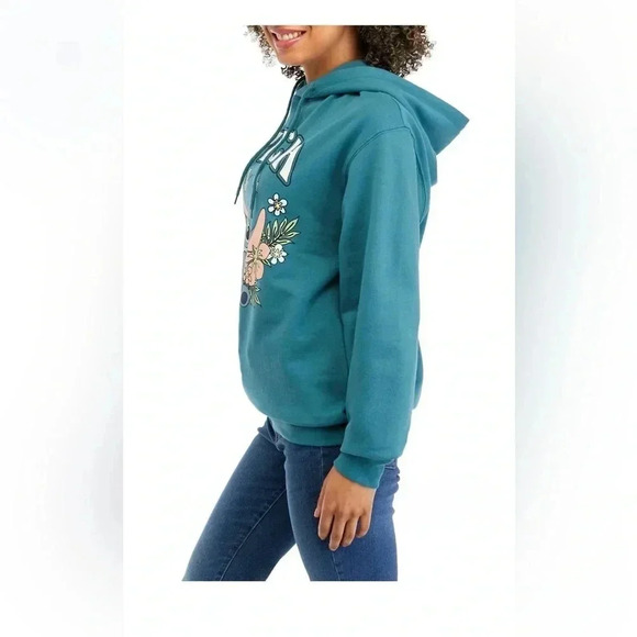 NWT Lilo & STITCH blue graphic long sleeve hoodie VARIOUS SIZES - Picture 3 of 4